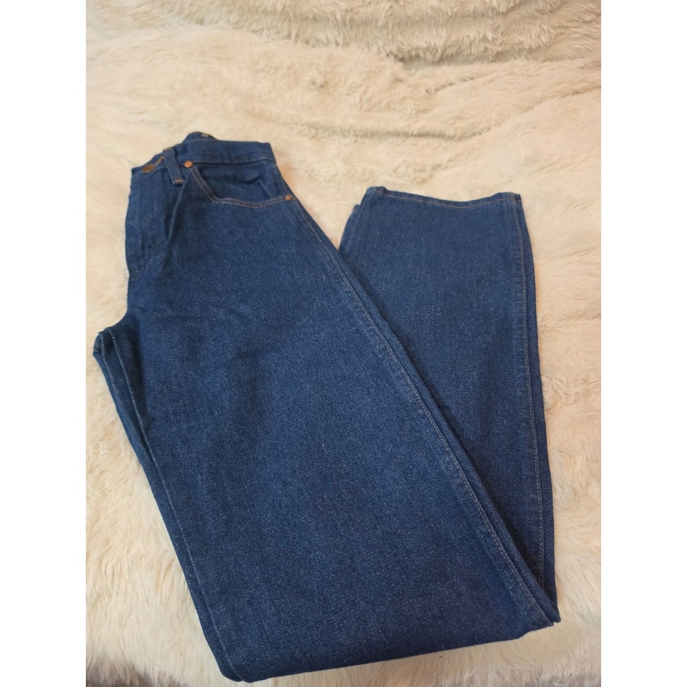 NWT Wrangler Cowboy Cut 13MWZ Original Fit Jeans Indigo Blue 27x34 Men's Women's